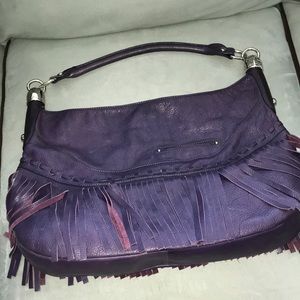 B Makowsky purple satchel